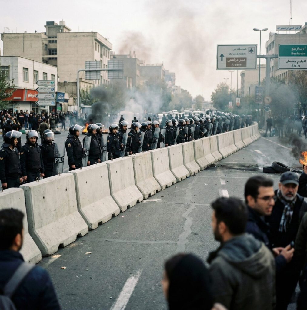 Ahwaz Streets Blocked with Concrete Barriers; Teachers Detained in Mohammerah