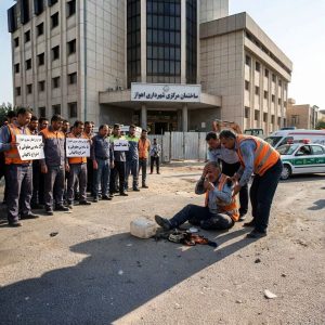 Self-Immolation by Dismissed Ahwaz Urban Railway Worker After Five Months Without Pay